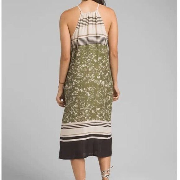 NWT prAna Parisol MIDI Dress Cargo Canopy Womens Sz XS Relaxed Fit 95.00 Retail - Picture 2 of 14